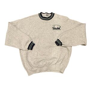 Vintage Jerzees Light Gray Crewneck Sweatshirt Chicago Southside Irish XL